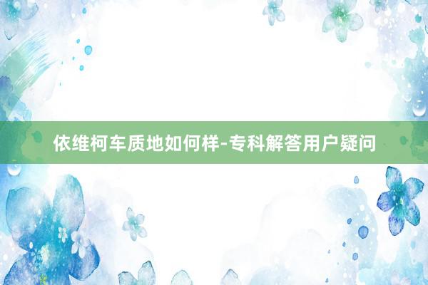 依维柯车质地如何样-专科解答用户疑问